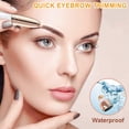 thumbnail image 4 of Cabezal de repuesto para depiladora de cejas, compatible con el aseo perfecto, herramienta de eliminación de vello facial para mujeres, aseo suave con cepillo de limpieza, oro rosa (4 piezas) Ormromra WMZL-1131, 4 of 5