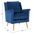 thumbnail image 5 of SAFAVIEH Astrid Mid-Century Modern Arm Chair, Navy, 5 of 7