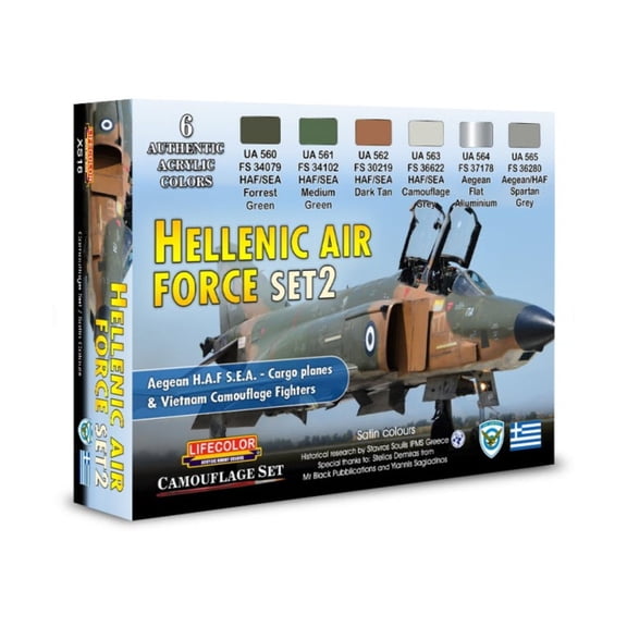 Lifecolor Hellenic Air Force Set #2 New