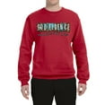 thumbnail image 2 of Wild Bobby Godfidence- Knowing I Can't But He Can Blue and Brown Cheetah Print Inspirational/Christian Unisex Crewneck Sweatshirt, Red, 3X-Large, 2 of 6