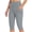 Gray, variant on The Summer I Turned Pretty LEBONYARD Women's Wide Leg Pants with Pockets,Women's Knee Length Leggings High Waisted Yoga Workout Exercise Capris for Casual Summer with Pockets Wine S