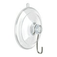 thumbnail image 2 of Small Suction Cup Hooks, 6 Pack 1.77 Inches Clear PVC Window Suction Cups with Metal Hooks Removable Small Suction Cups for Shower Bathroom Kitchen Wall Window Glass Door, 2 of 8