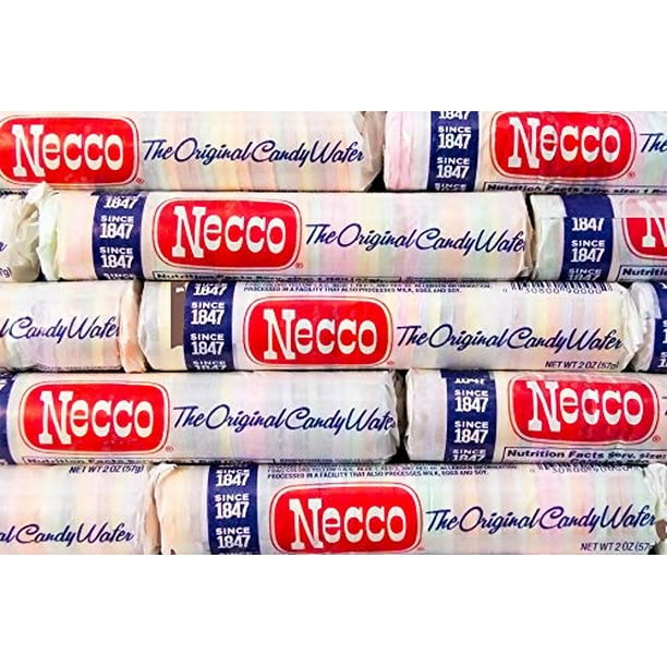 Necco, The Original Candy Wafers, 2 Ounce Rolls 24 Count Display Pack