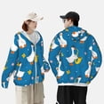 thumbnail image 4 of Kdxio Cartoon Goose Print Women Men Sun Protection UPF 50+ Jackets Zip Up Long Sleeve Hoodie Hiking Lightweight with Pockets, 4 of 7