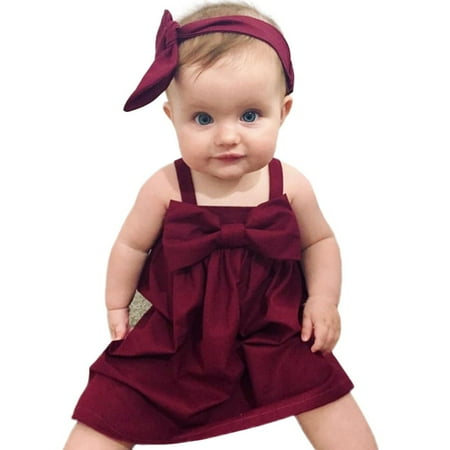 

Girls Sleeveless Dress Dresses for 3 Year Old Girls Girl Baby Dress Dress Bow Princess Harness 70 Cotton Children s Girls Dress&Skirt plus Size Little Girl Dress Simple Dresses for Kids