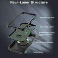 thumbnail image 6 of MyBat Pro Maverick Series Case with Holster and Tempered Glass for Apple iPhone 16 - Black, 6 of 8