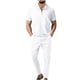 thumbnail image 1 of Camisas de Manga Corta para Hombres Turndown Collar 2 Piezas con Pantalones, Casual Hogar Y Uso Diario, Conjuntos Cortos para Hombres, 1 of 4