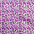 thumbnail image 1 of oneOone Polyester Spandex Fuschia Pink Fabric Abstract Floral Sewing Material Print Fabric By The Yard 56 Inch Wide, 1 of 5