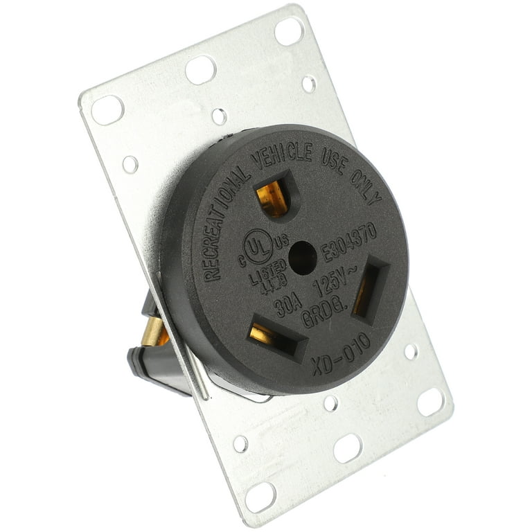 30 Amp Rv Outlet RV Outlet 30a 125v Flush Receptacle Electrical Straight  Blades Receptacle 