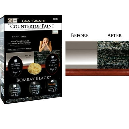 Giani Granite Paint Countertop Kit Bombay Black Walmart Com