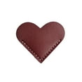 thumbnail image 2 of YOBOLK School Supplies Office Supplies Vintage Leather Heart Bookmark Page Corner,Leather Love Bookmark Clearance, 2 of 6