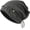 Gray, variant on Women's Slouchy Beanie Hat Retro Stars Tassel Skull Cap Y2K Stylish Beanies Bonnet Stretch Hip-Hop Headwear