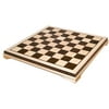 Classic Games Collection 20" Wood Inlaid Chessboard