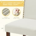 thumbnail image 5 of EDX Dining Chairs Set of 6, Parsons Chairs with Nailhead Trim and Wood Legs, 5 of 7