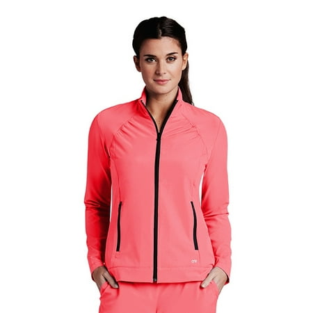 Barco One Women's Crew Neck Zip Front Basic Jacket - 5405