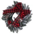 thumbnail image 6 of OUNONA Christmas Bow Wreath for Front Door, Festive Holiday Decorative Hanging, Seasonal Xmas Door Decor, 6 of 8