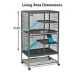 thumbnail image 5 of MidWest Homes for Pets Deluxe Ferret Nation Double Unit Small Animal Cage (Model 182), 5 of 7