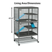 MidWest Homes for Pets Deluxe Ferret Nation Double Unit Small Animal Cage (Model 182)
