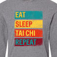 thumbnail image 4 of Inktastic Martial Arts Eat Sleep Tai Chi Repeat Long Sleeve T-Shirt, 4 of 5