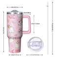 thumbnail image 2 of Halloween Cute Ghosts with Boo Tumbler with Handle and Lid,40oz Double Wall Vacuum Insulated Tumbler,Cups Gift for Women and Men, 2 of 7