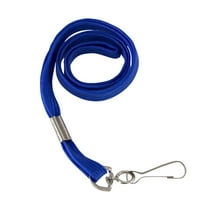 SICURIX Flat Lanyard with J Hook, Blue, Pack of 100