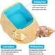 thumbnail image 5 of Cuenco de agua para cangrejo ermitaño con rampa para trepar • Adorno de resina para acuario • Diseño de vieira falsa • 3,9x3,9x2,7 pulgadas • Seguro para cangrejos, reptiles y pequeñas mascotas, 5 of 5