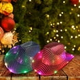 thumbnail image 3 of LED Light-Up Cowboy Hat Retro Western Style Luminous 9 Color Available Christmas Party Nightclubs Performance Photo Prop Cap, 3 of 7