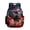 Fierce Dinosaur Lightning Fire, variant on Xixirimido Purple Marble Print Kids School Bag 17" Backpack for Boys & Girls Lightweight Large Capacity Bookbag for Elementary Middle High School Students