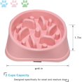 thumbnail image 2 of Tazón de prevención de asfixia para mascotas Tazón de comida para perros Tazón de comida lenta para mascotas Tazón de prevención de asfixia para gatos y perros Suministros para mascotas y perros, 2 of 5