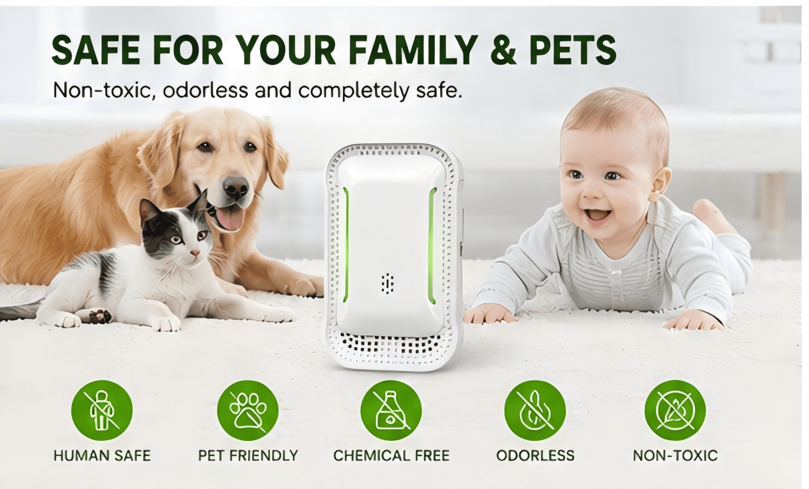6 Pack,2026 Upgraded Ultrasonic Pest Repeller Plug In, Indoor Pest Control Deterrent for Mice, Rats, Roaches, Ants & Spiders, Safe for Kids & Pets.