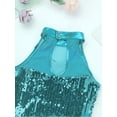 thumbnail image 5 of Haitryli Kids Girls Sequins Ballet Hip-Hop Latin Jazz Dance Tutu Dress Leotard Stage Performance Costume Light Blue 5, 5 of 7