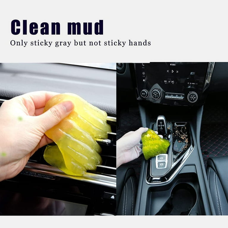 Car Cleaning Gels, Universal Auto Detailing Tools Car Interior Cleaner  Putty, Dust Cleaning Mud for PC Tablet Laptop Keyboard, Air Vents, Camera,  Printers 