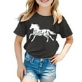 thumbnail image 3 of MUXiin Girls Easter Shirts Size 7/8 Rabbit Print Short Sleeve T Shirt Top Happy Easter Happy Easter Vacation Tops Tee for Boys & Girls (Grey,3-4 Years), 3 of 5