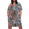 thumbnail image 2 of Vestido playero de verano con bolsillos sueltos Keep The Faith de Northern Soul Patches OKEH Wigan Pier, vestido coreano para mujer., 2 of 7