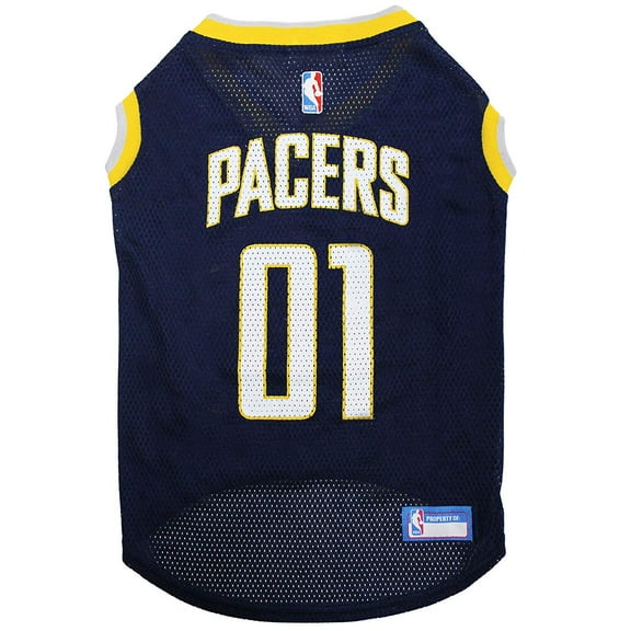 Pets First NBA Indiana Pacers Mesh Basketball Jersey for DOGS & CATS - Licensed, Comfy Mesh, 21 Basketball Teams / 5 sizes