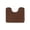 Brown, variant on U Shaped Toilet Rug with Plush Faux Sheepskin and Non Slip Backing, 1 Piece, Pink, for Bathroom Floor