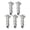 1/8 oz 5pc, variant on 5 Pack 3/32 oz Sea Urchin Bait Anchor Sinkers, Barbed Lead Fishing Weights with T-Shape Bottom Grip, Soft Bait Keeper Claws for Saltwater Surf Fishing
