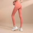 thumbnail image 6 of JJHGVB No Front Seam Leggings for Women Dressy Pants Leggings for Women Stretchy Pants for Women Workout Running Joggers for Women Tummy Control Leggings Yoga Leggings Comfy Pants A1 Orange S-3xl, 6 of 8