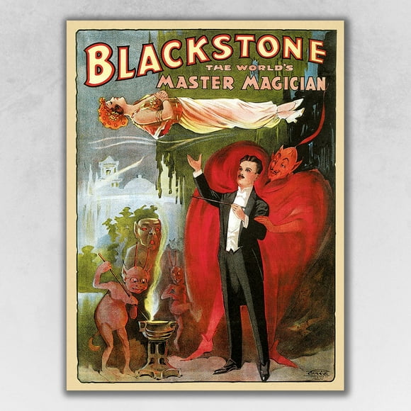 homeroots home decor 393281 20" x 28" Vintage 1934 Blackstone Magic Wall Art