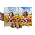 thumbnail image 3 of Vintage Boykin Spaniel Says Hello Mother's Day Summer Sunflower Field Travel Passport Wallet Dog Lover PU Leather Passport Holder Cover - 12005, 3 of 5