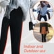thumbnail image 3 of Mallas gruesas de lana de Cachemira para mujer, pantalones elásticos cálidos a prueba de viento, medias gruesas forradas con forro polar, para invierno, 3 of 9