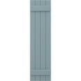 thumbnail image 5 of Ekena Millwork 14"W x 59"H Americraft Four Board (2 Batten) Exterior Real Wood Joined Board-n-Batten Shutters (Per Pair), Peaceful Blue, 5 of 10