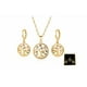 thumbnail image 1 of Collar Y Aretes Mujer Dije Árbol De La Vida Chapa En Oro 18k Xtellar dorado, 1 of 4