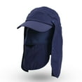 thumbnail image 2 of Chapeau de Pêche de Randonnée de Chapeau de Soleil en Plein Air pour Hommes avec Couverture de Protection de Rabat de Cou de Visage, 2 of 3