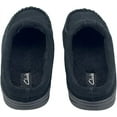 thumbnail image 3 of Clarks Men's Open Back Suede Sherpa Lined Clog Slippers (9 M US, Black), 3 of 6