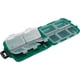 thumbnail image 2 of Caja para señuelos de pesca, 2 piezas, caja para aparejos de pesca, 10 compartimentos para peces, 2 of 4