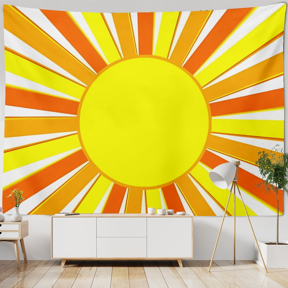 Vintage Sun Tapestry Bohemia Wall Hanging Retro 70s Retro Wall Hanging