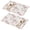 Pioneer Flower Floral, variant on Placemat, Pioneer Flower Floral Print Pattern Place Mats Table Mat Set Of 2, PVC Washable Placemats for Party Kitchen Dining Decoration, 18x12 Inch, Fade Resistant