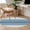 Blue, variant on Purple Ombre Stripe Runner Rug 2x6 FT, Non Slip Hallway Rugs, Farmhouse Striped Gradient Washable Soft Floor Carpet Non-Shedding Throw Runner Carpet Long Rug for Entryway Kitchen Bedside Sliding Door