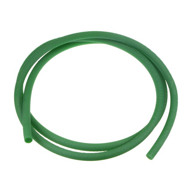 Unique Bargains Polyurethane Round Belts 12mm Dia 6.56ft(2 Meters) Length Rough Surface PU Urethane Belt for Drive Transmission, Green